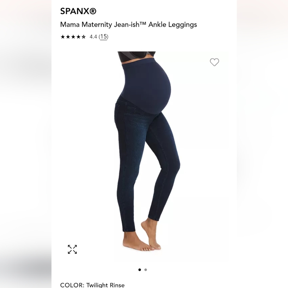Spanx Maternity Jeans Leggings, Large